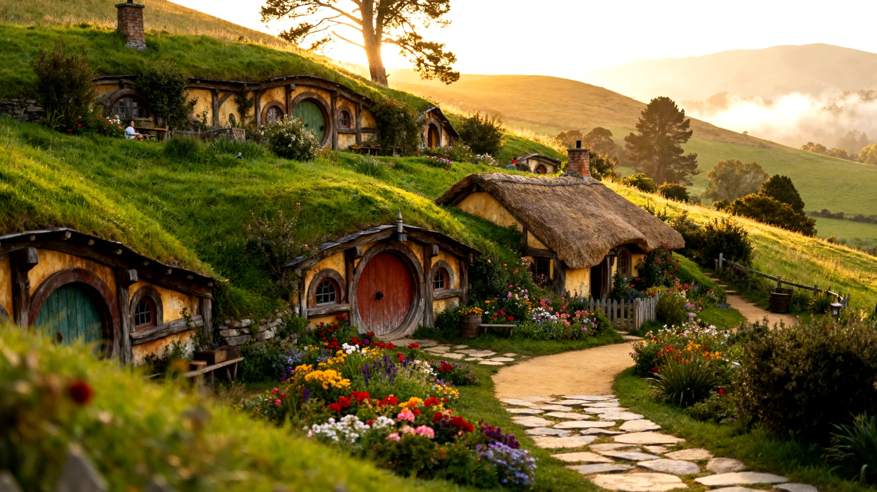 Hobbiton e le colline del Waikato"
