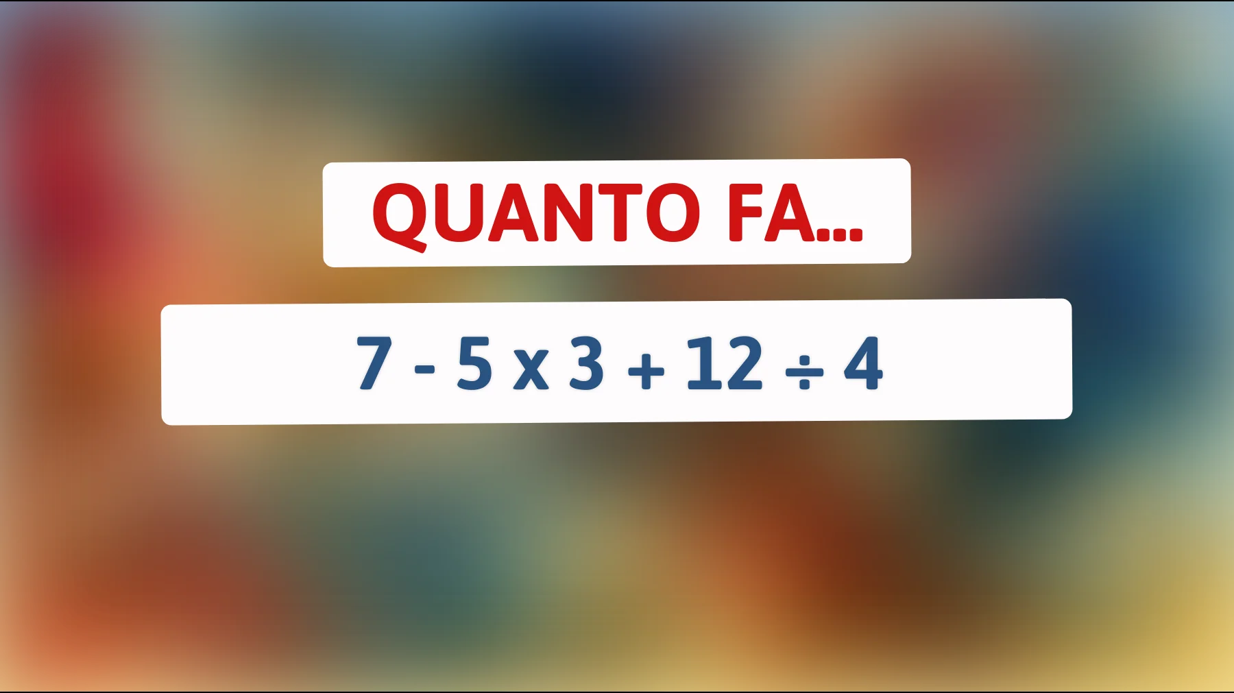 Scopri se sei un vero genio: la sfida matematica che solo le menti più brillanti riescono a risolvere!"