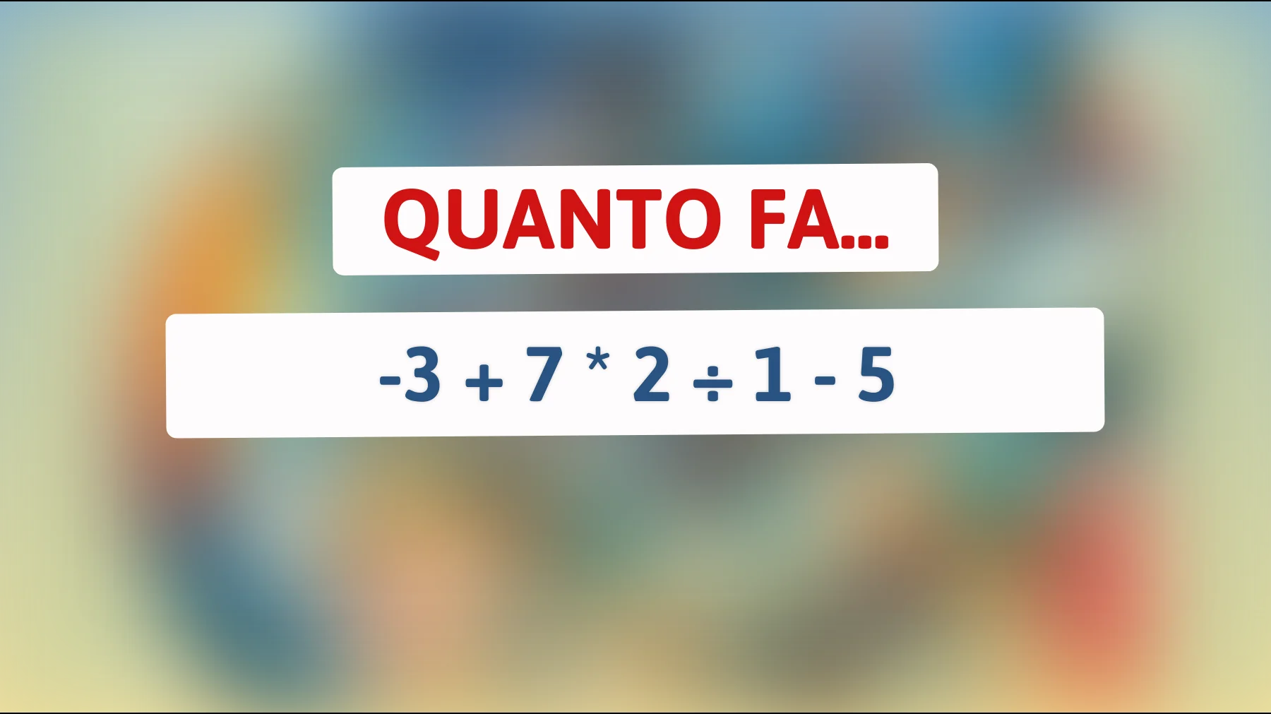Scopri se sei un vero genio risolvendo questo semplice enigma matematico che solo pochi comprendono!"