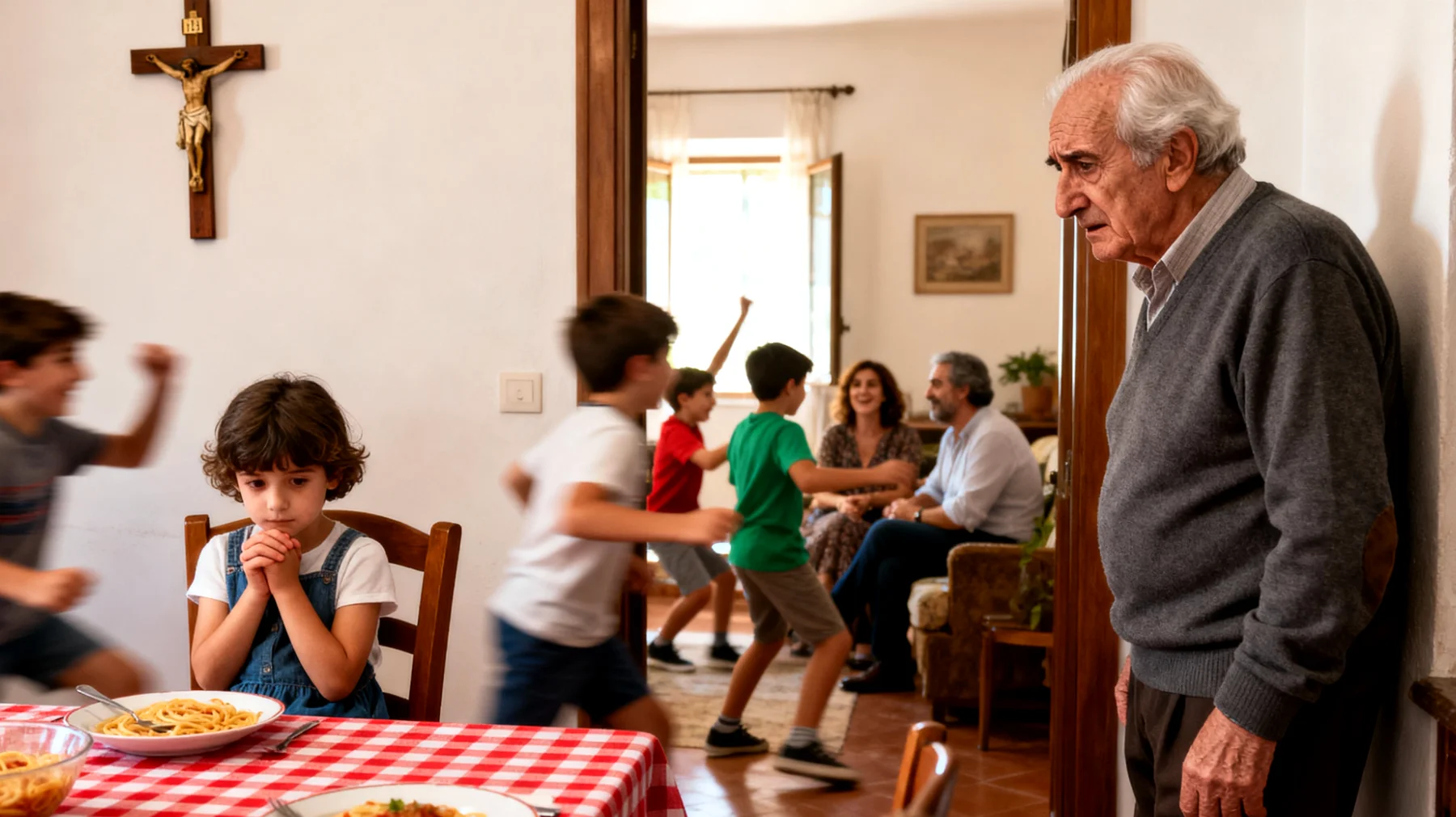 Il nonno si preoccupa perché i suoi nipoti bambini mostrano timidezza eccessiva e tendenza all'isolamento sociale, facendo fatica a interagire con altri coetanei durante le attività ricreative o familiari"